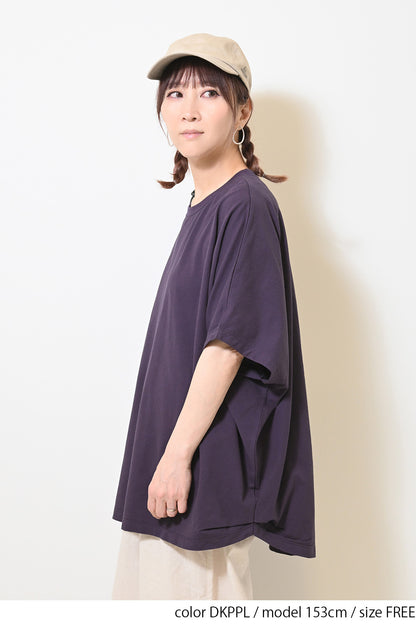 ≪SALE≫ Cut Crepe Tuck Dolman Tunic