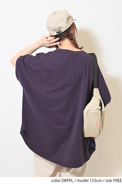 ≪SALE≫ Cut Crepe Tuck Dolman Tunic