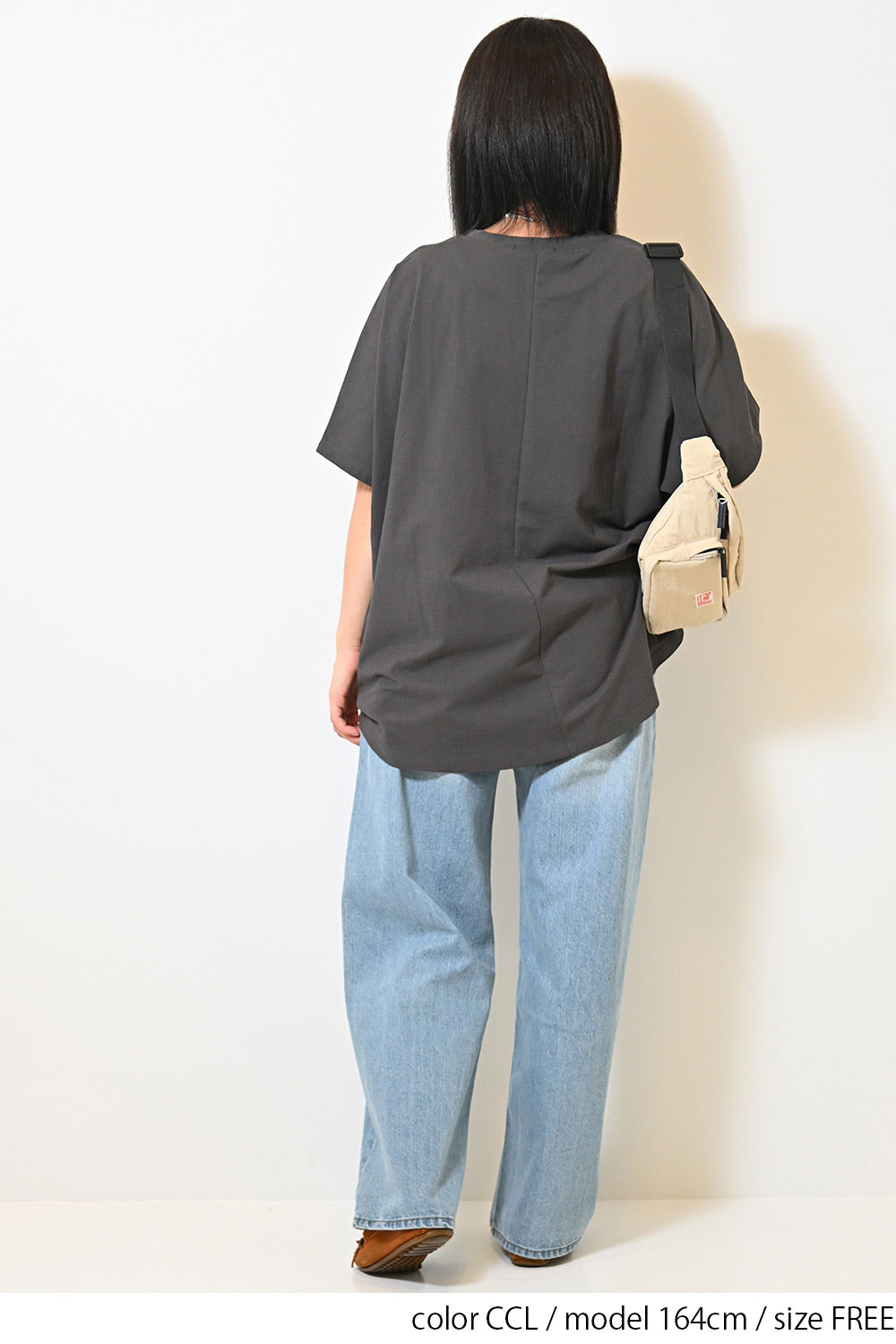 ≪SALE≫ Cut Crepe Tuck Dolman Tunic