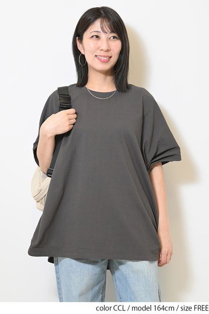 ≪SALE≫ Cut Crepe Tuck Dolman Tunic