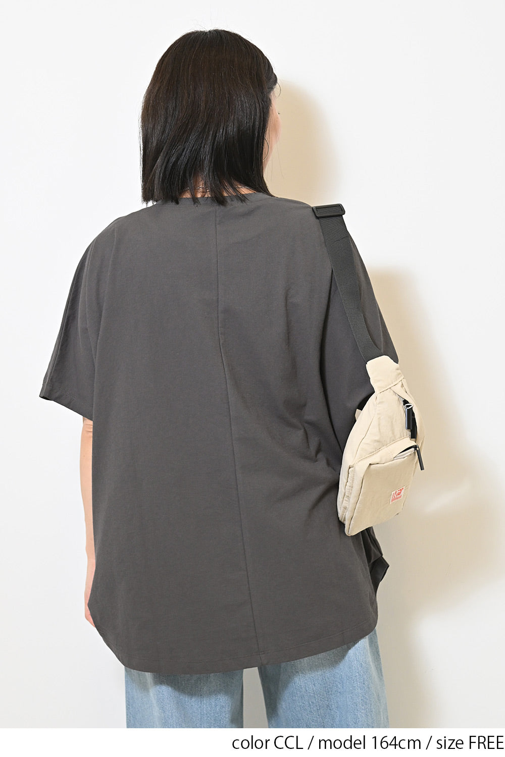 ≪SALE≫ Cut Crepe Tuck Dolman Tunic