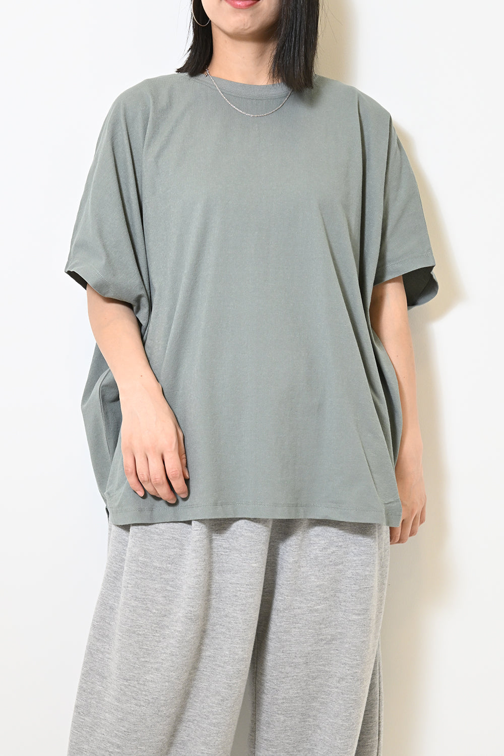 ≪SALE≫ Cut Crepe Tuck Dolman Tunic