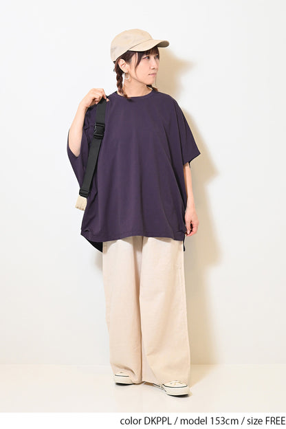 ≪SALE≫ Cut Crepe Tuck Dolman Tunic