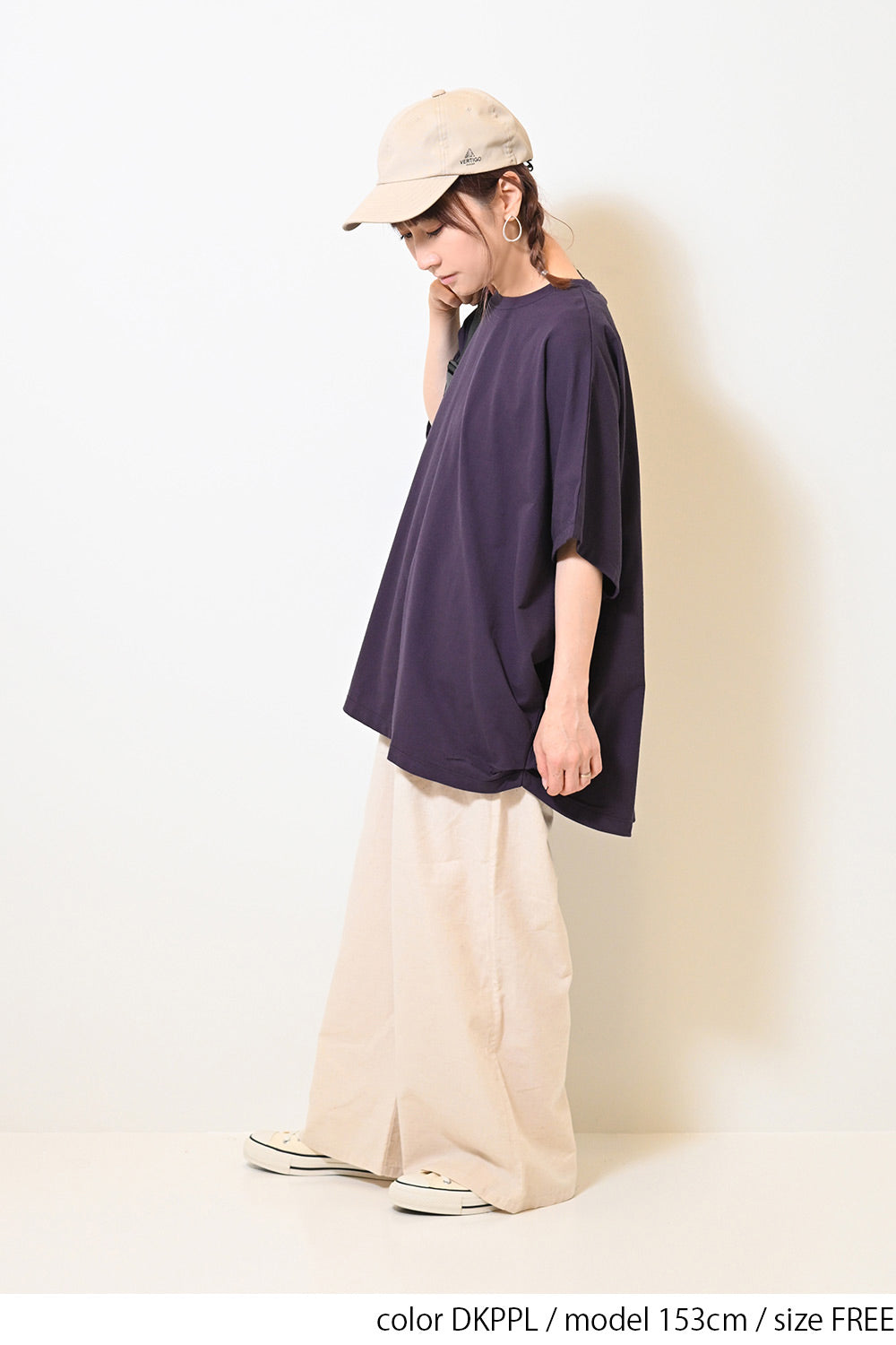 ≪SALE≫ Cut Crepe Tuck Dolman Tunic