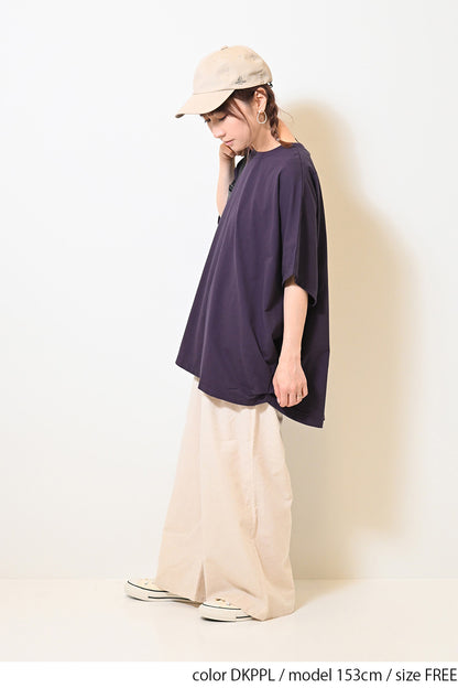 ≪SALE≫ Cut Crepe Tuck Dolman Tunic