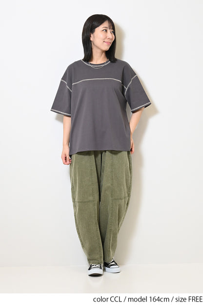 ≪SALE≫ Waffle Switch Stitch Color Pullover