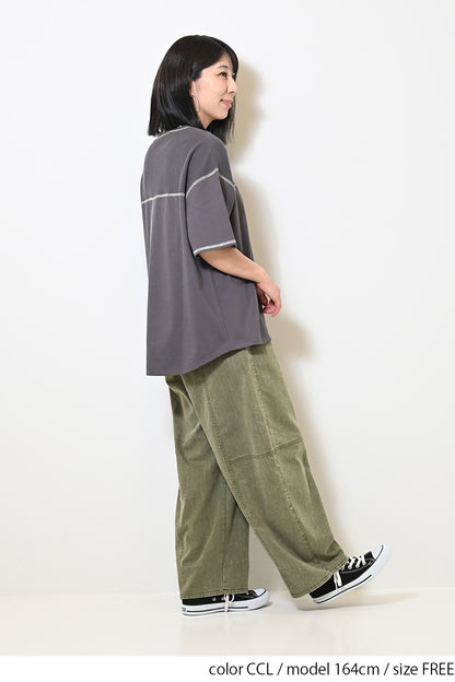 ≪SALE≫ Waffle Switch Stitch Color Pullover