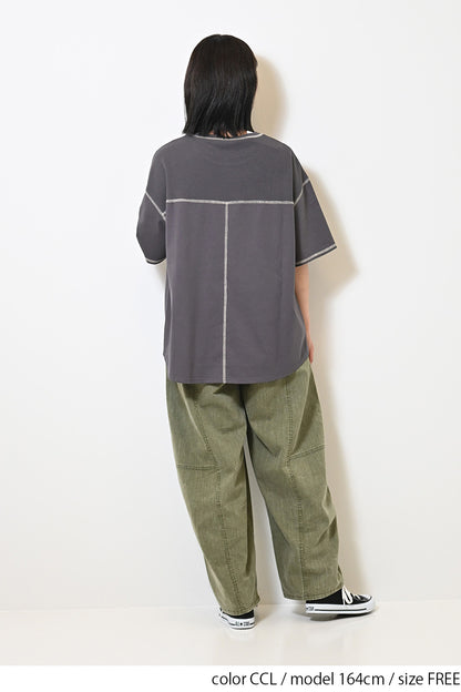 ≪SALE≫ Waffle Switch Stitch Color Pullover