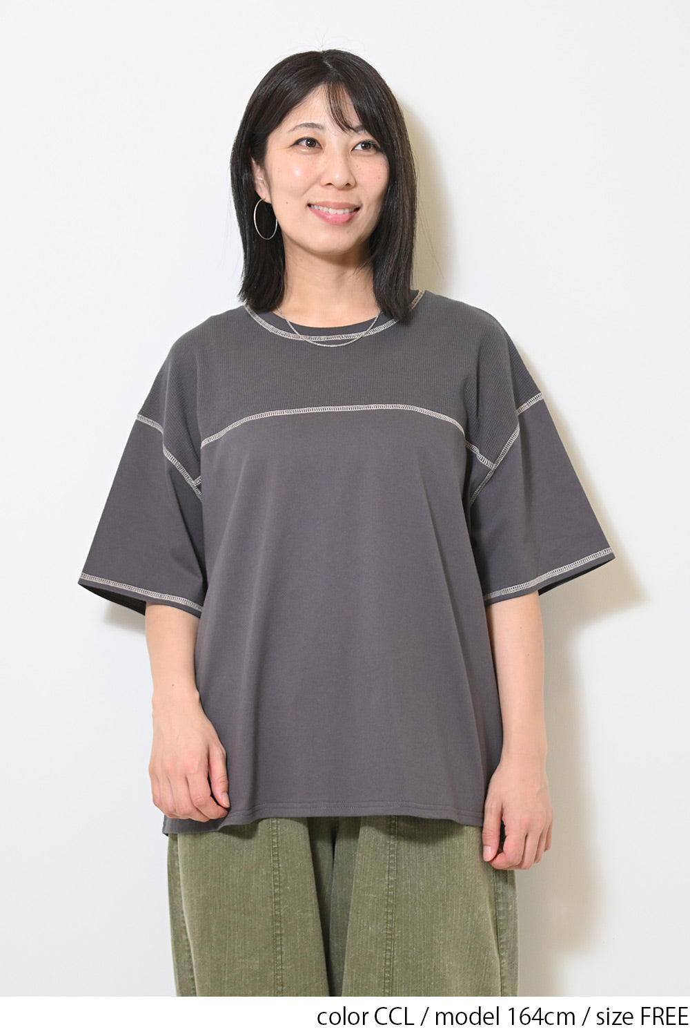 ≪SALE≫ Waffle Switch Stitch Color Pullover
