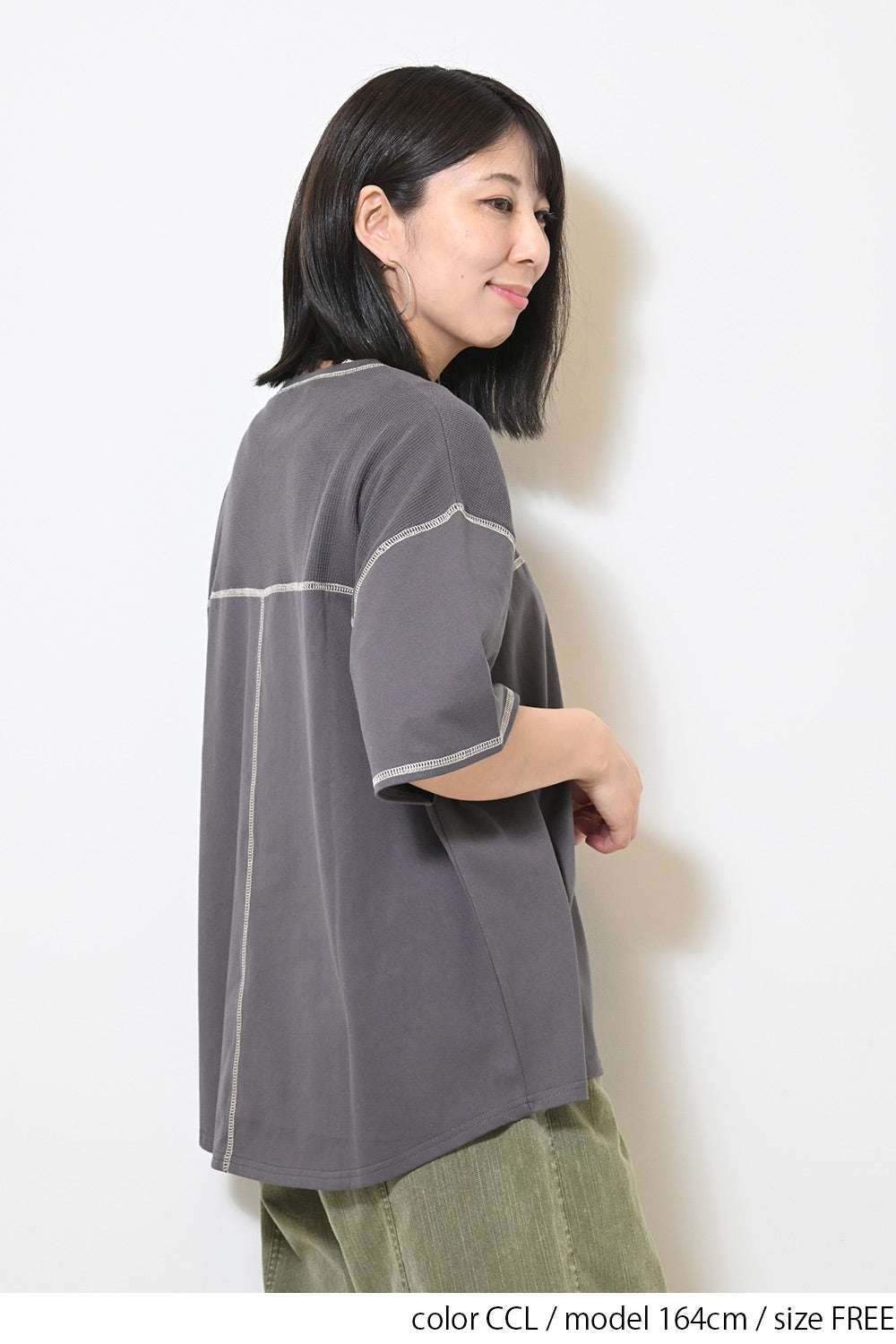 ≪SALE≫ Waffle Switch Stitch Color Pullover