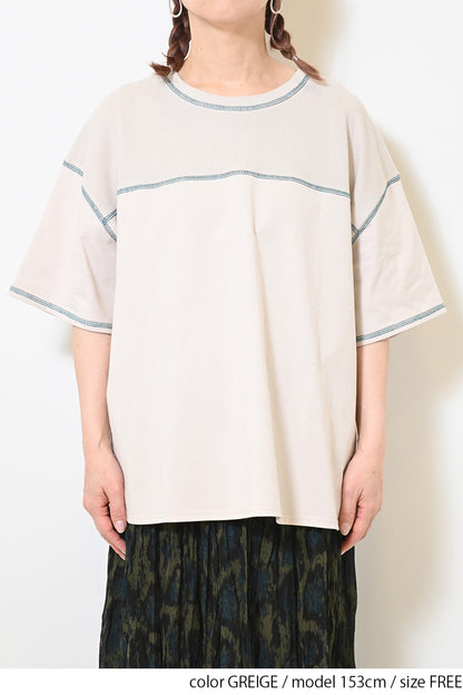 ≪SALE≫ Waffle Switch Stitch Color Pullover