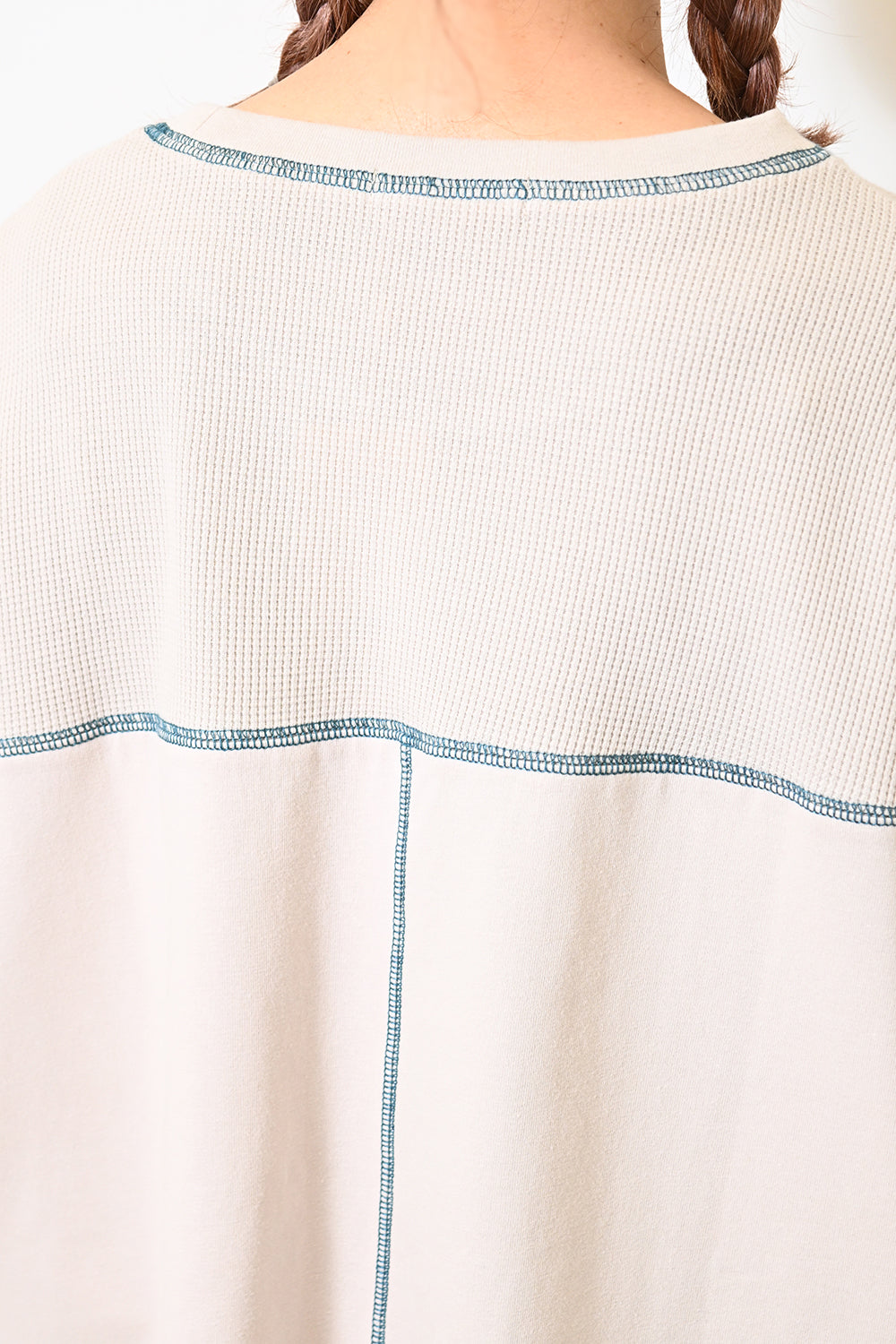 ≪SALE≫ Waffle Switch Stitch Color Pullover