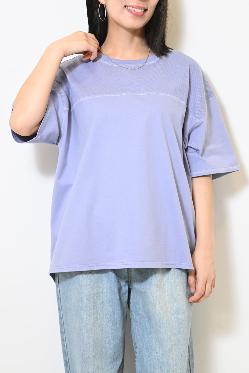 ≪SALE≫ Waffle Switch Stitch Color Pullover