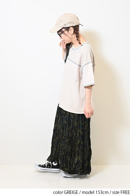 ≪SALE≫ Waffle Switch Stitch Color Pullover