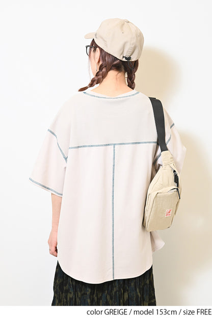 ≪SALE≫ Waffle Switch Stitch Color Pullover