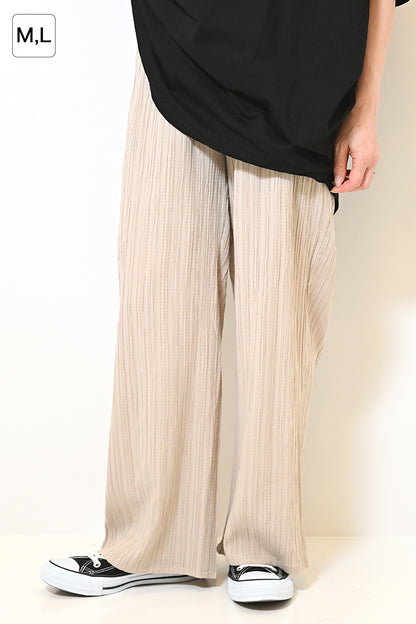 ≪SALE≫ Dobby Stripe Comfortable Wide Pants