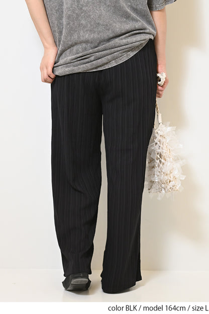 ≪SALE≫ Dobby Stripe Comfortable Wide Pants