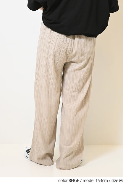 ≪SALE≫ Dobby Stripe Comfortable Wide Pants