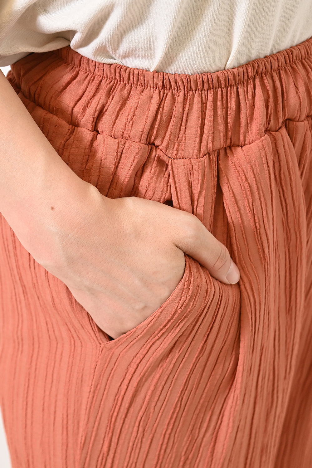 ≪SALE≫ Dobby Stripe Comfortable Wide Pants