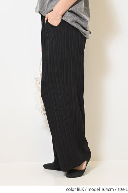 ≪SALE≫ Dobby Stripe Comfortable Wide Pants