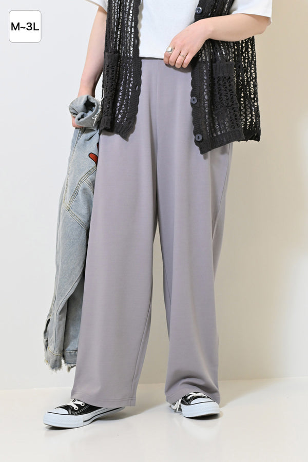 【WEB限定】カットジョーゼットタックワイドパンツ