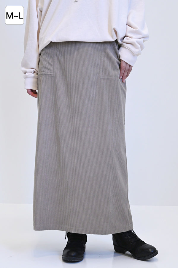 ≪SALE≫Cut Corduroy Baker Skirt