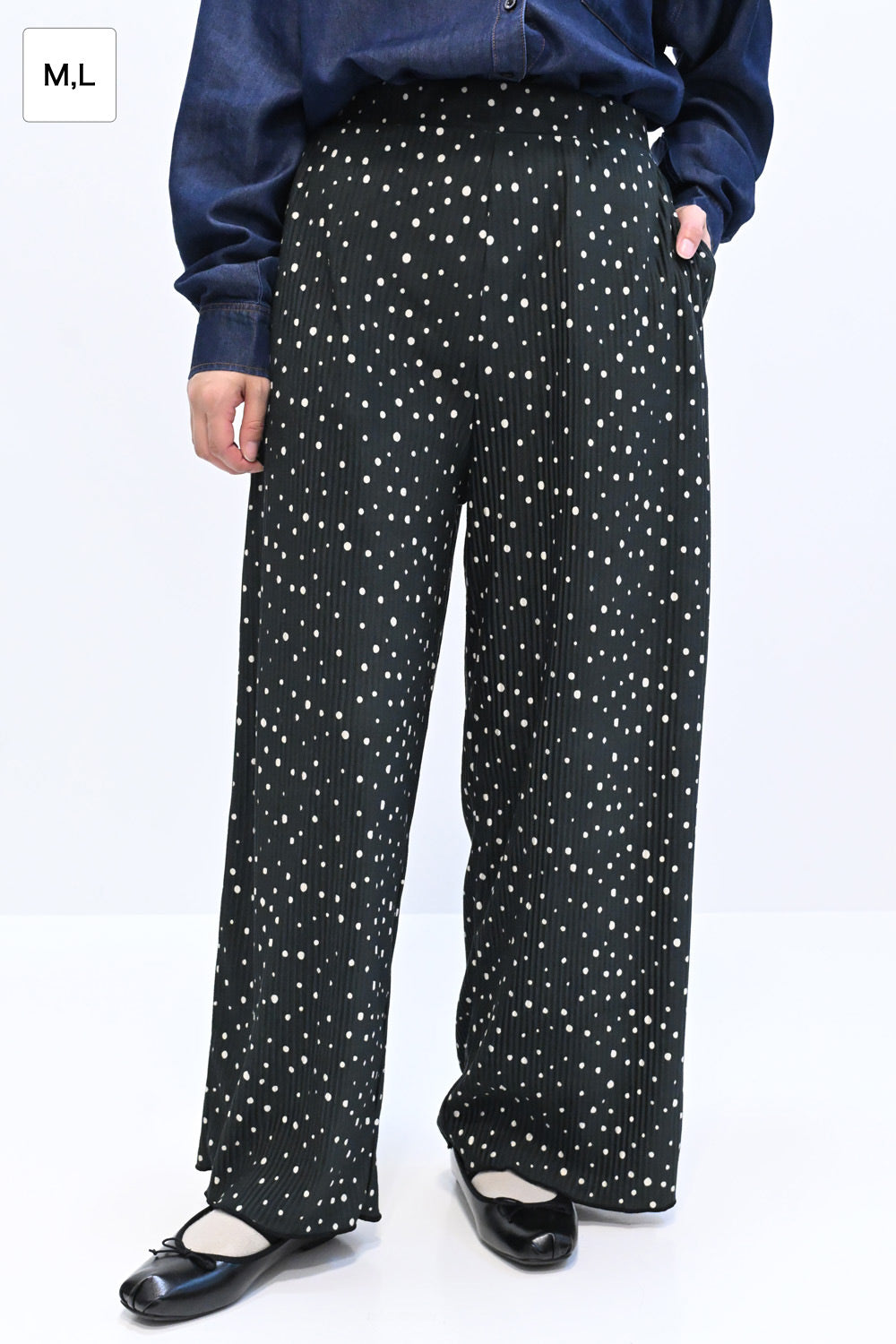 ≪SALE≫Assorted Pattern Pleated Pants