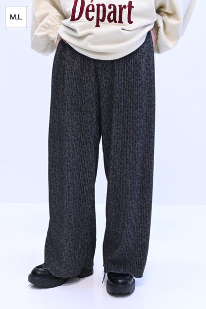 ≪SALE≫Assorted Pattern Pleated Pants