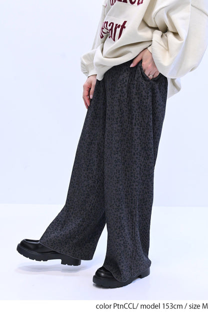 ≪SALE≫Assorted Pattern Pleated Pants