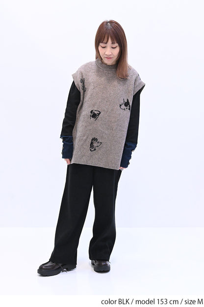 ≪SALE≫Corduroy Bonded Wide Pants