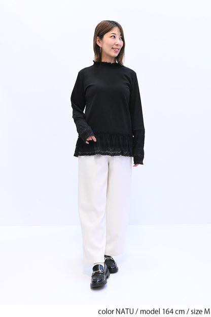 ≪SALE≫Corduroy Bonded Wide Pants