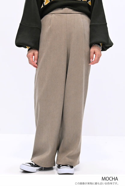 ≪SALE≫Corduroy Bonded Wide Pants