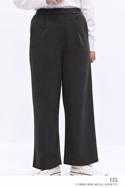 ≪SALE≫Corduroy Bonded Wide Pants