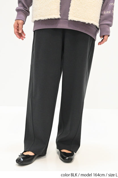 ≪SALE≫ Woolly Solid & Check Wide Pants