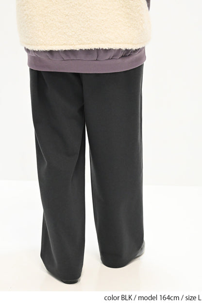 ≪SALE≫ Woolly Solid & Check Wide Pants