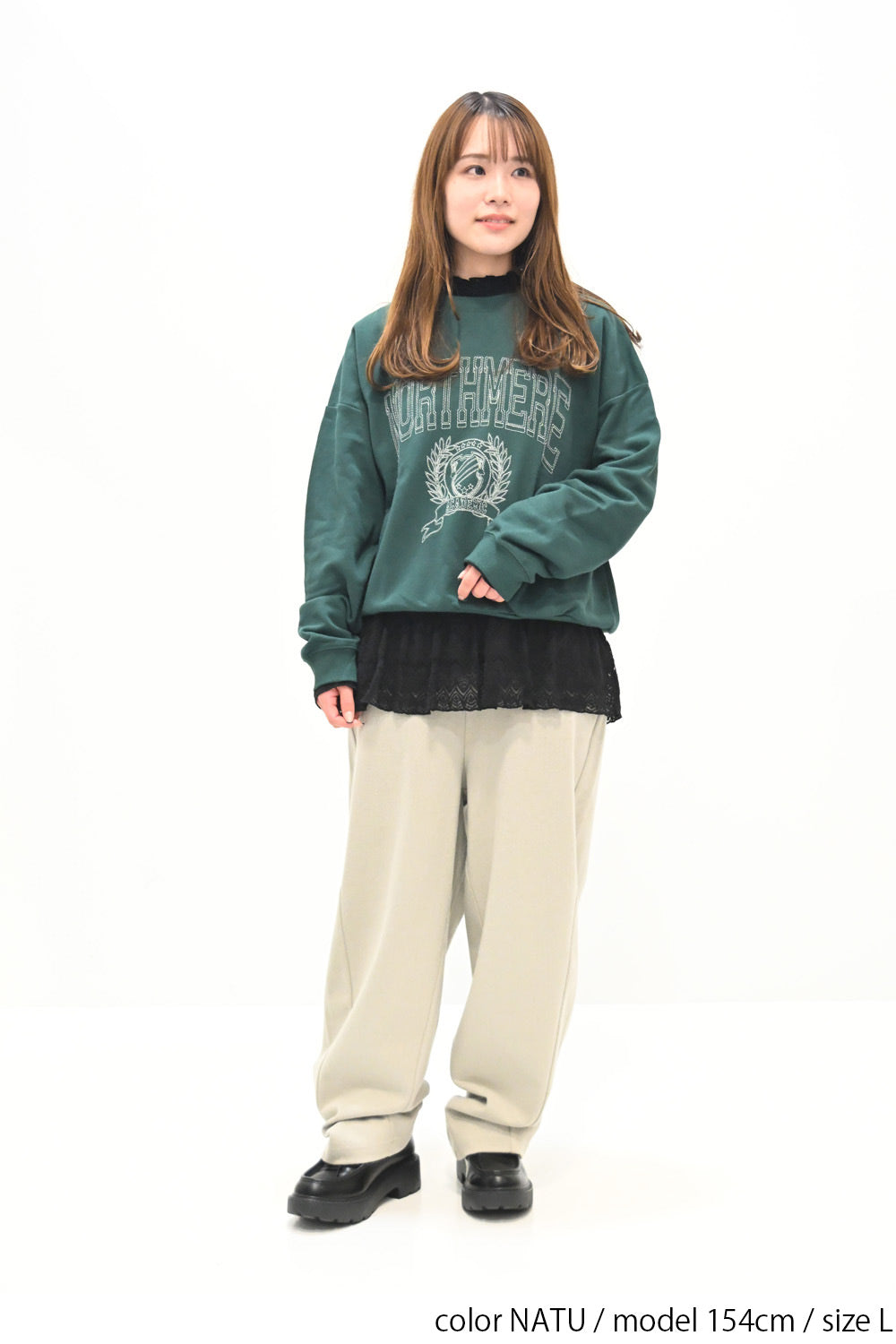 ≪SALE≫ Woolly Solid & Check Wide Pants