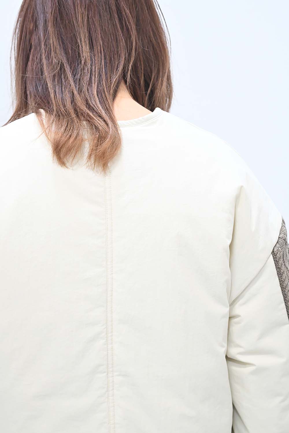 ≪SALE≫Knit Cable Switch Padded Jacket