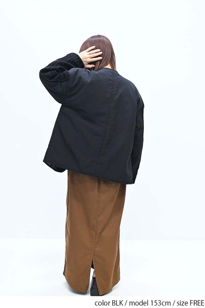≪SALE≫Knit Cable Switch Padded Jacket