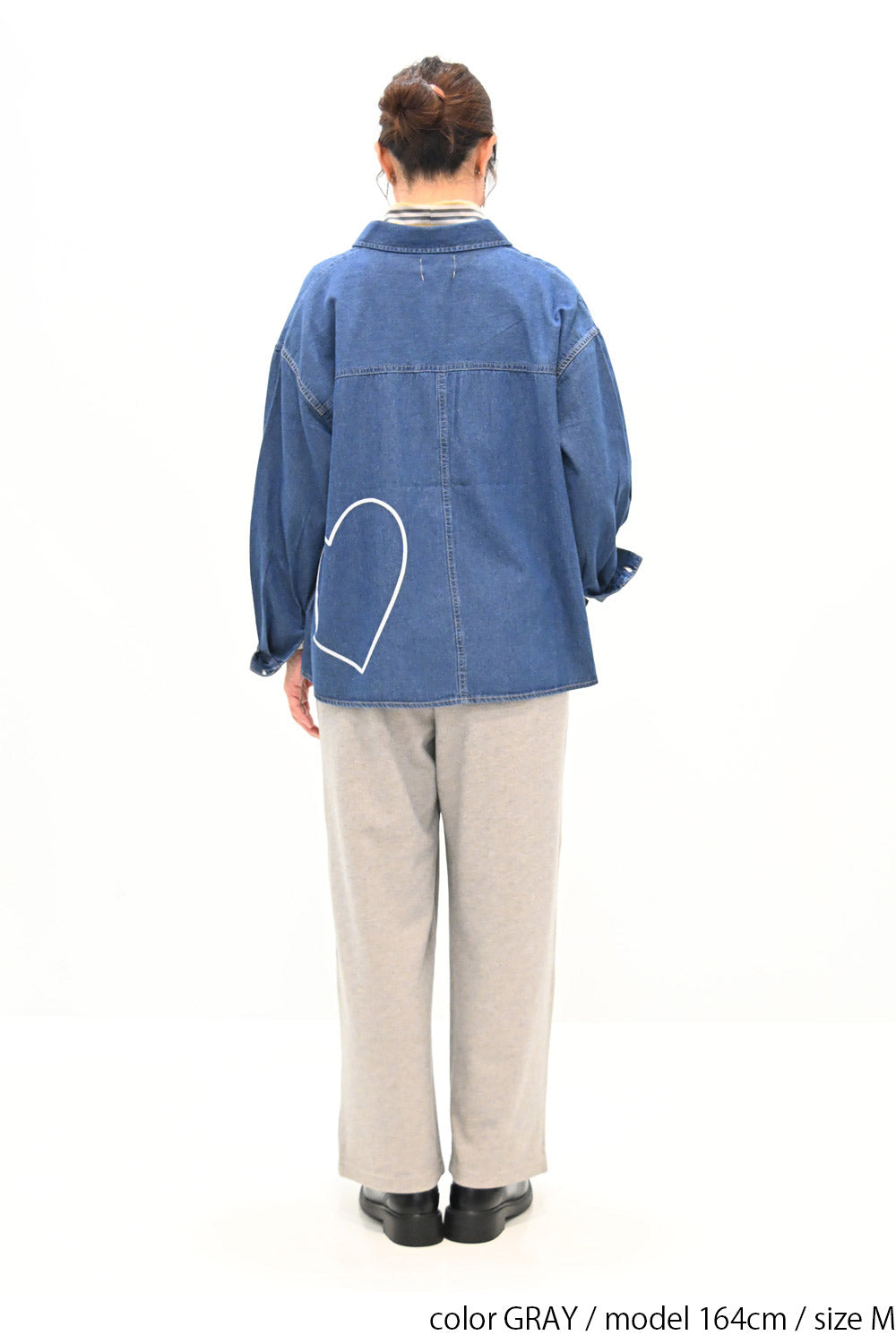 ソフトタッチメランジワイドパンツ