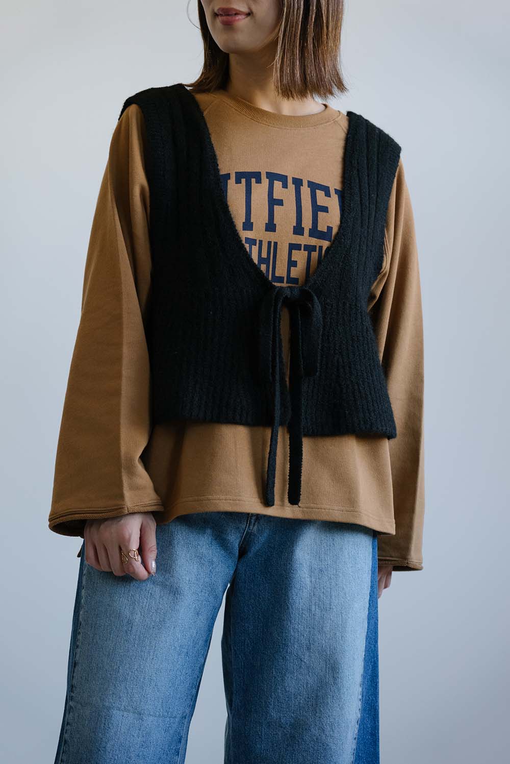ニットフレアビスチェ