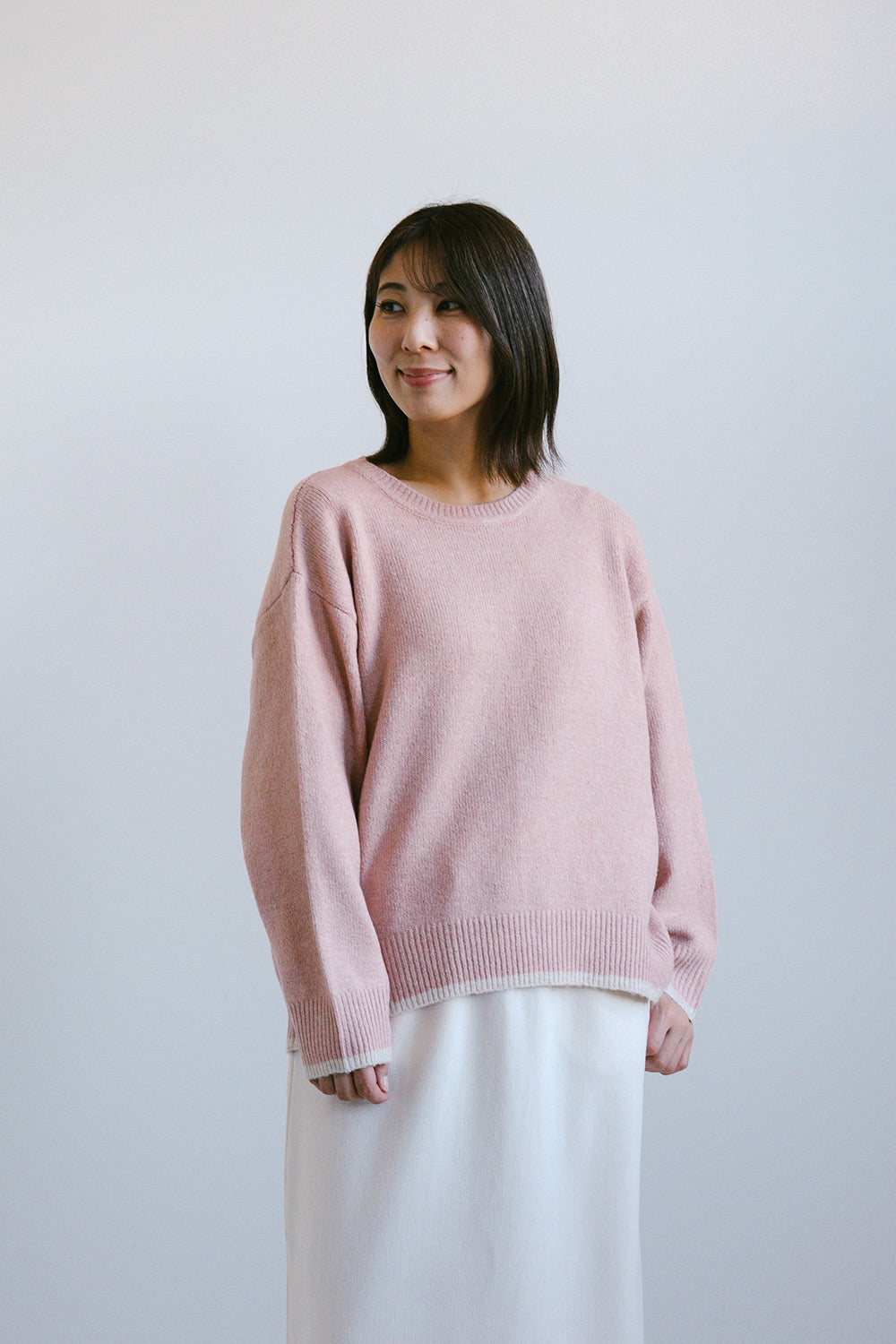 ≪SALE≫Color-Blocked Knit Crew Pullover
