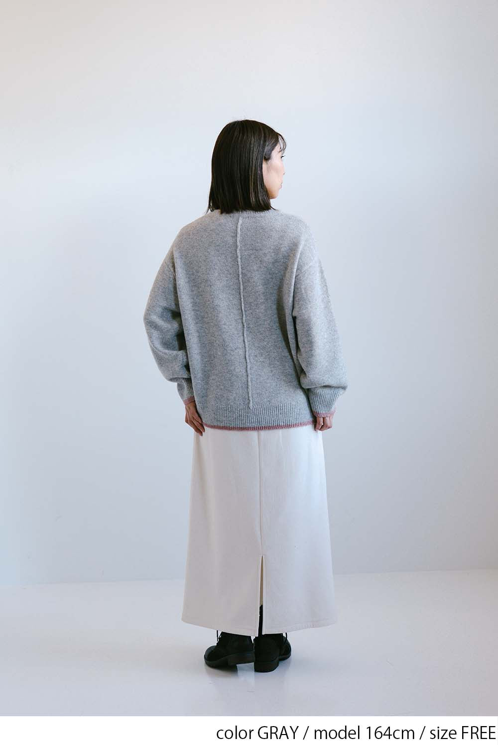 ≪SALE≫Color-Blocked Knit Crew Pullover