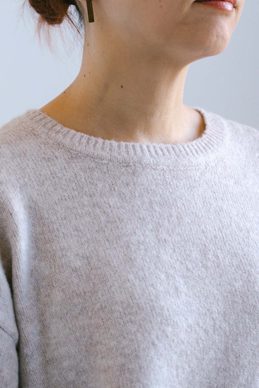 ≪SALE≫Color-Blocked Knit Crew Pullover