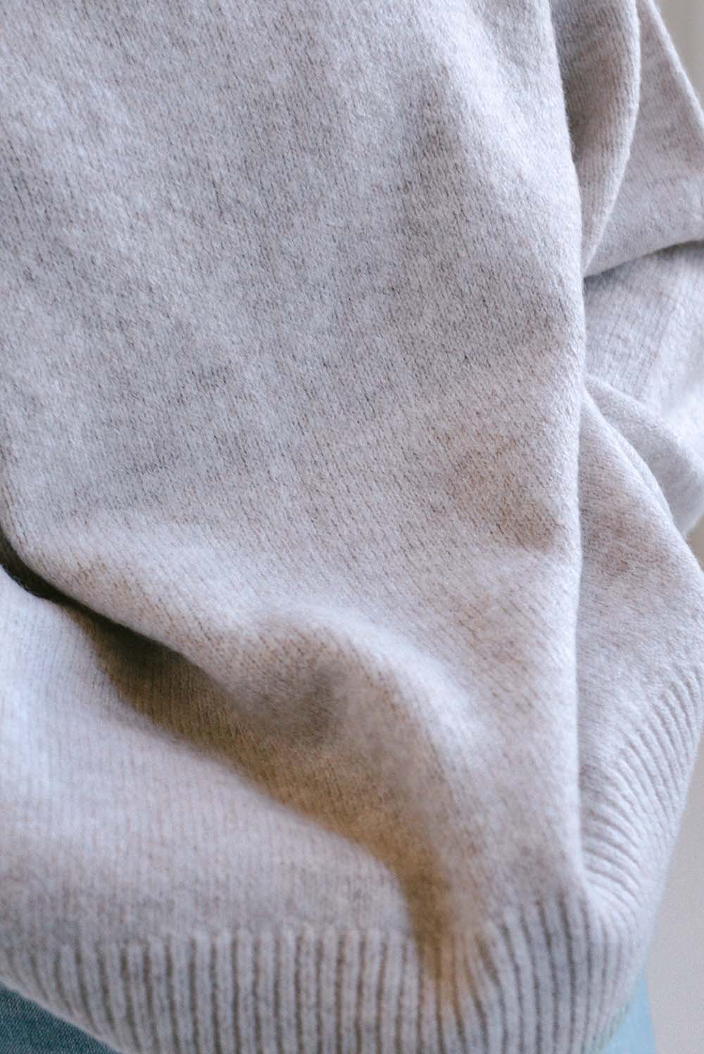≪SALE≫Color-Blocked Knit Crew Pullover
