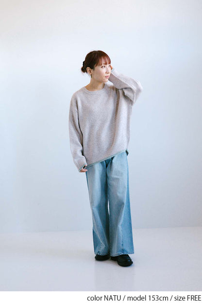 ≪SALE≫Color-Blocked Knit Crew Pullover