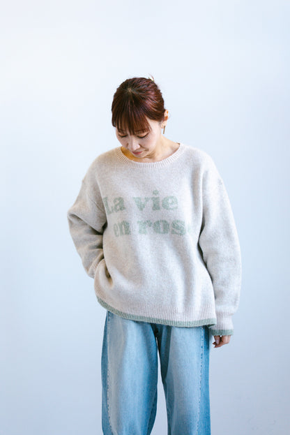 ≪SALE≫Soft Jacquard Logo Pullover