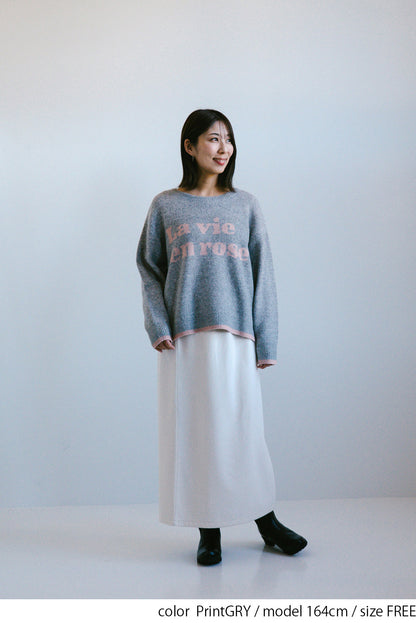 ≪SALE≫Soft Jacquard Logo Pullover