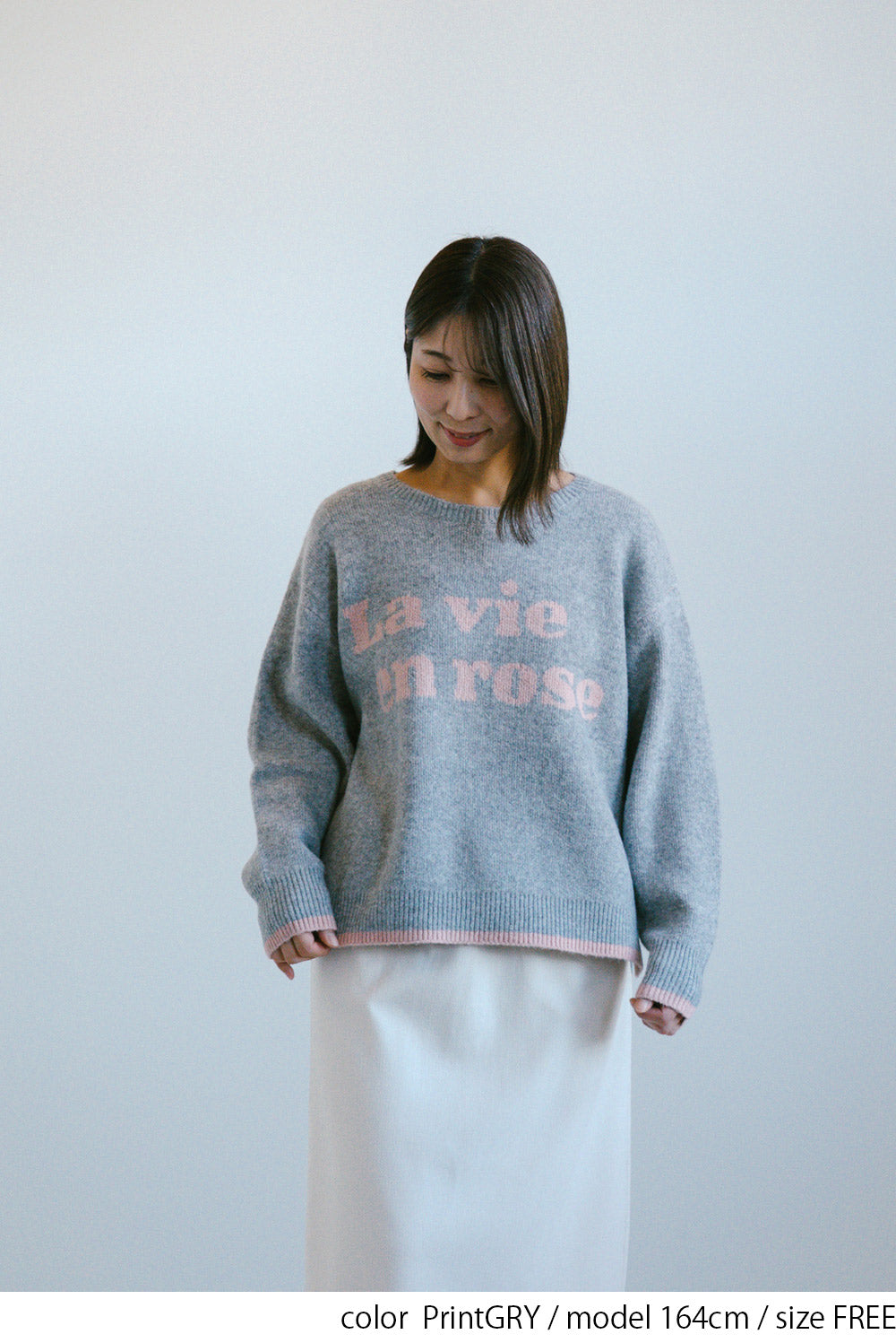 ≪SALE≫Soft Jacquard Logo Pullover