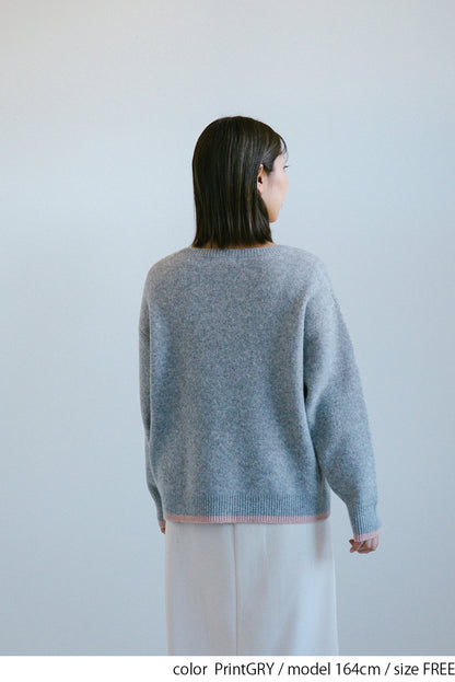 ≪SALE≫Soft Jacquard Logo Pullover