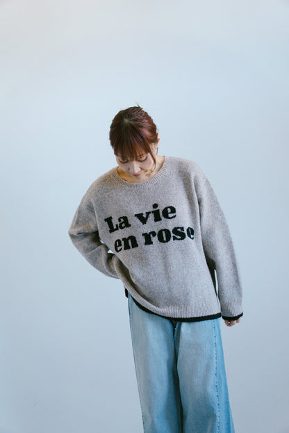 ≪SALE≫Soft Jacquard Logo Pullover
